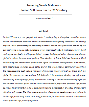 Snippet of Indian Soft Power